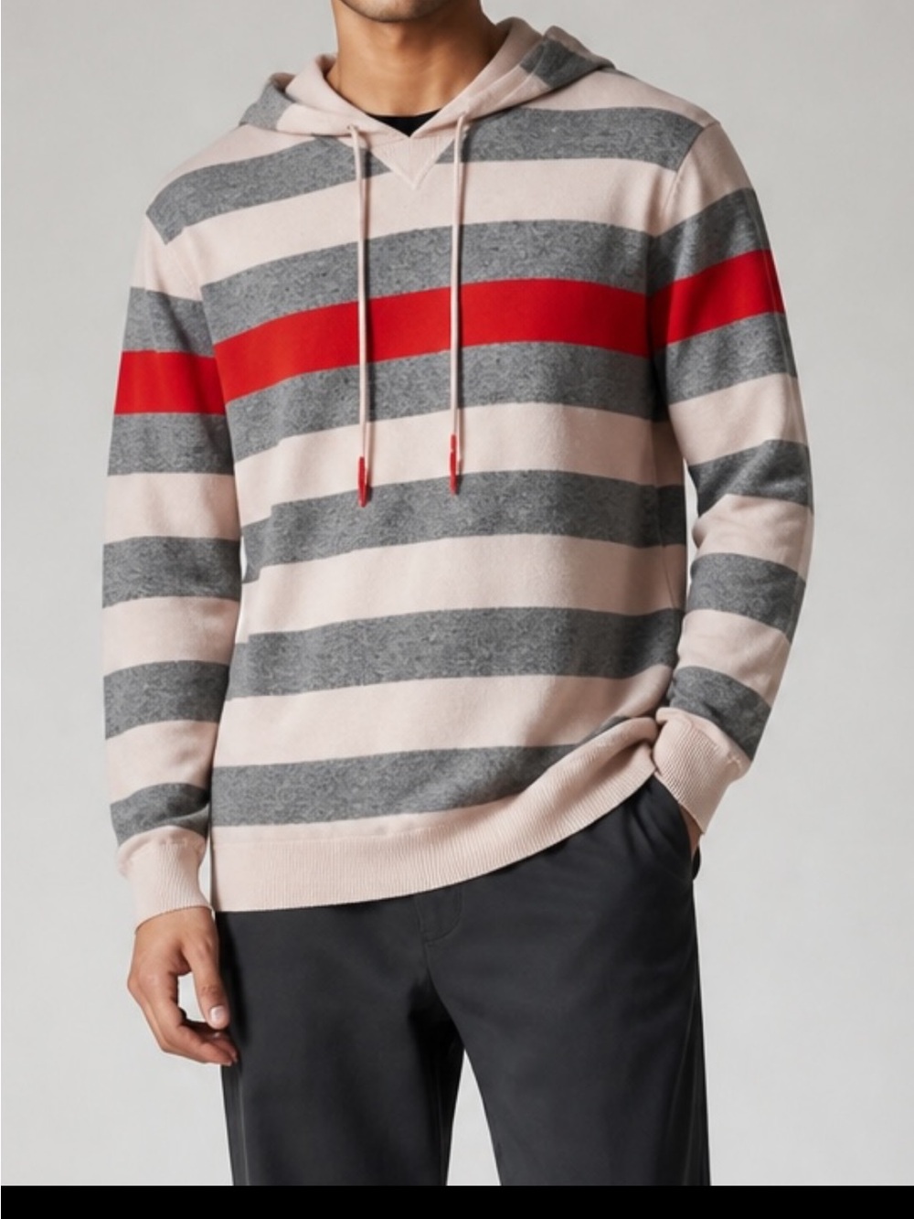 Simons Le 31 Striped Knit Hoodie